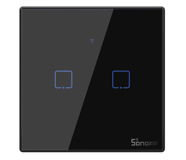 Sonoff Dotykowy Włącznik T3 EU TX (WiFi+RF433 2-kanałowy) - 524630 - zdjęcie